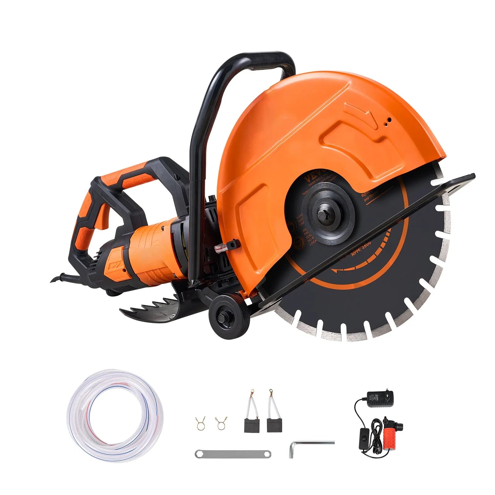 AS Equipment 16 inch electric concrete saw with wet cutting system