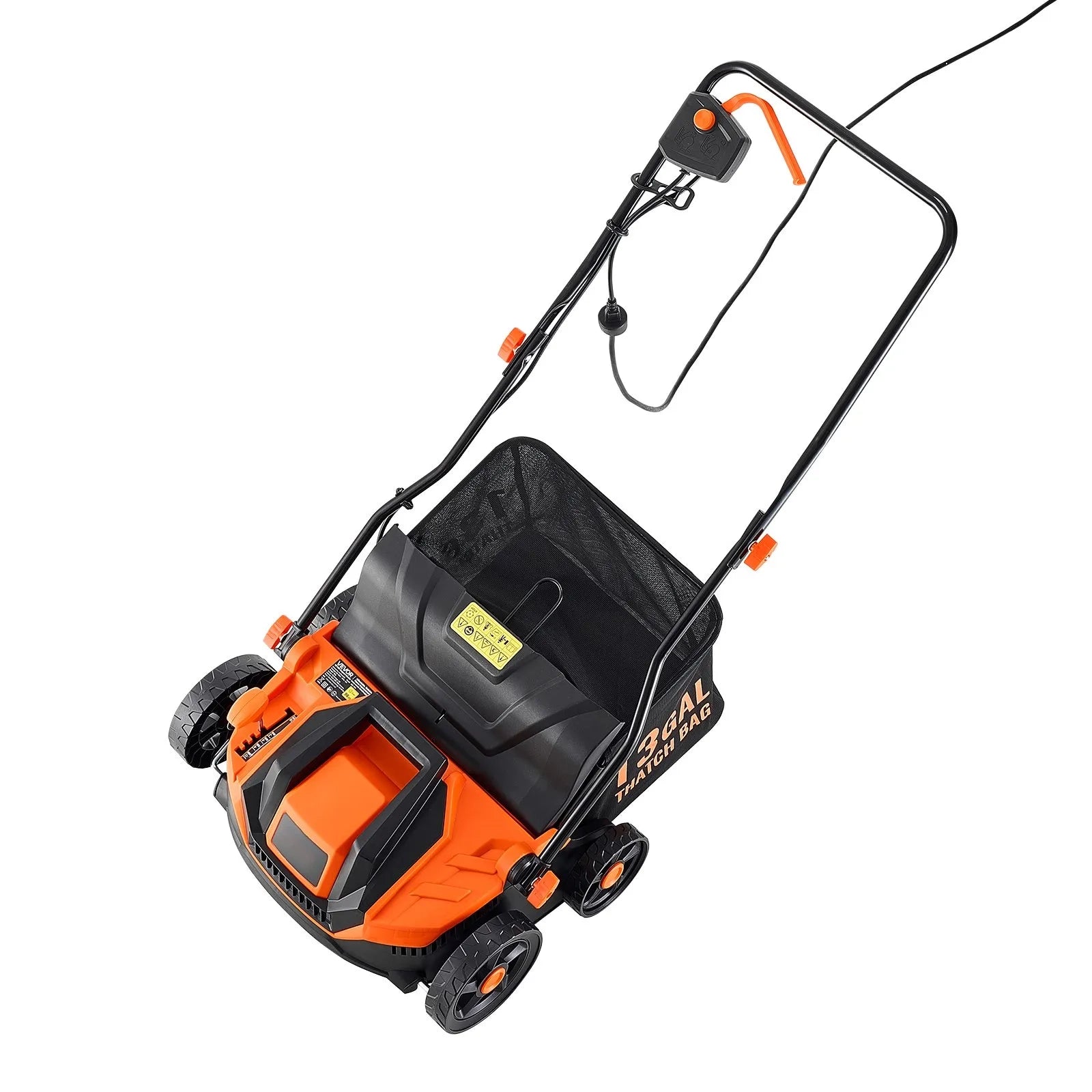 AS Equipment 13 inch electric dethatcher and scarifier with collection bag