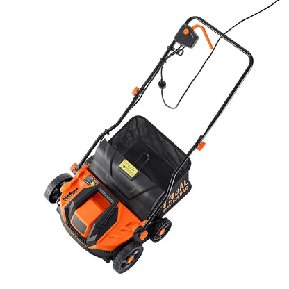 AS Equipment 13 inch electric dethatcher and scarifier with collection bag
