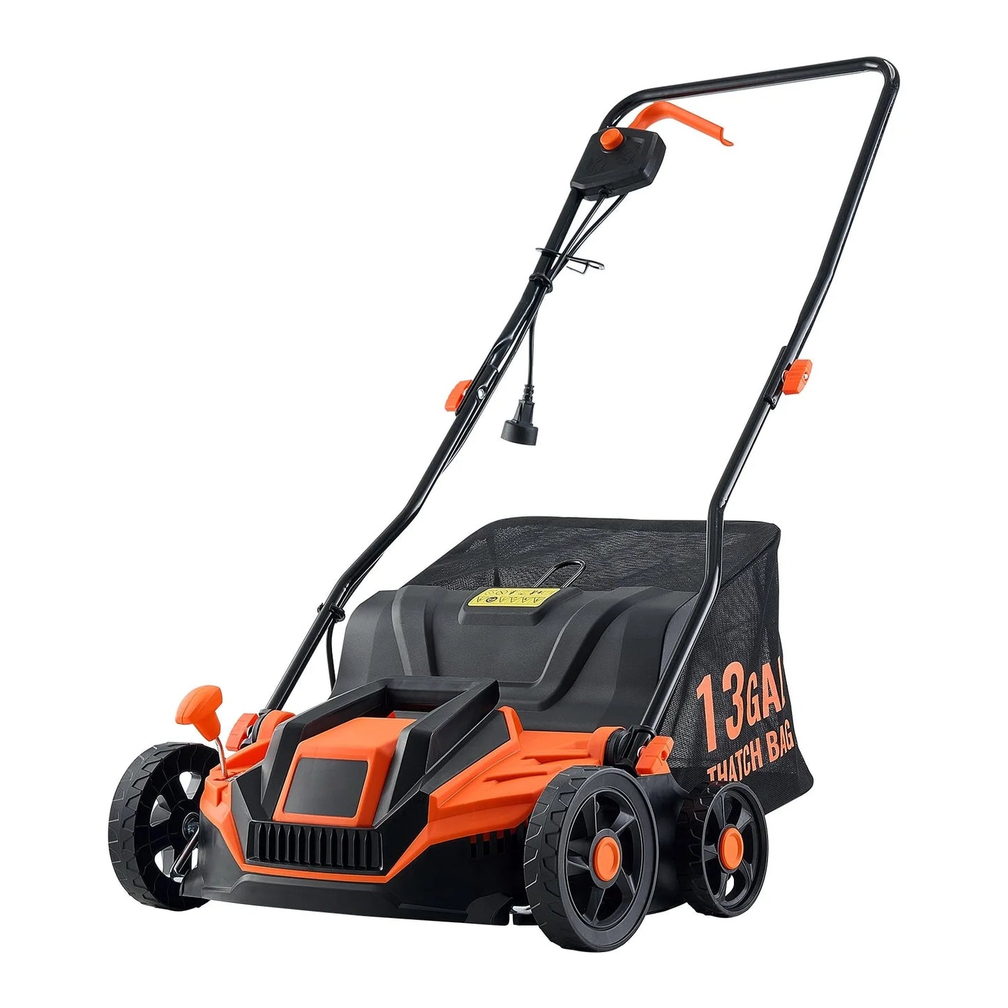 AS Equipment 13 inch electric dethatcher and scarifier with collection bag