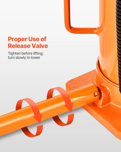 AS Equipment 20 Ton Air Hydraulic Bottle Jack