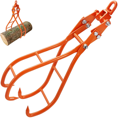 AS Equipment 28 inch timber claw log grapple with swivel lifting ring