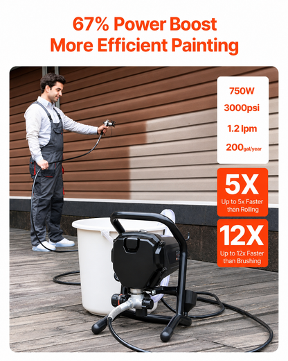 AS Equipment electric airless paint sprayer 3000PSI for home and furniture painting