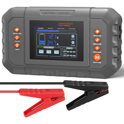 AS Equipment 35A smart battery charger with LCD display for automotive and marine batteries