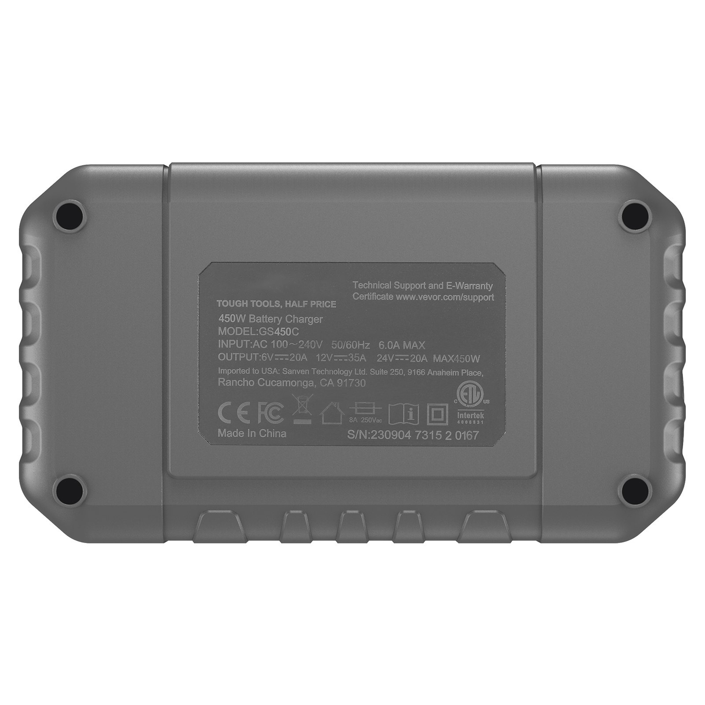 AS Equipment 35A smart battery charger with LCD display for automotive and marine batteries