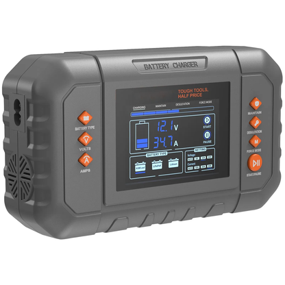 AS Equipment 35A smart battery charger with LCD display for automotive and marine batteries