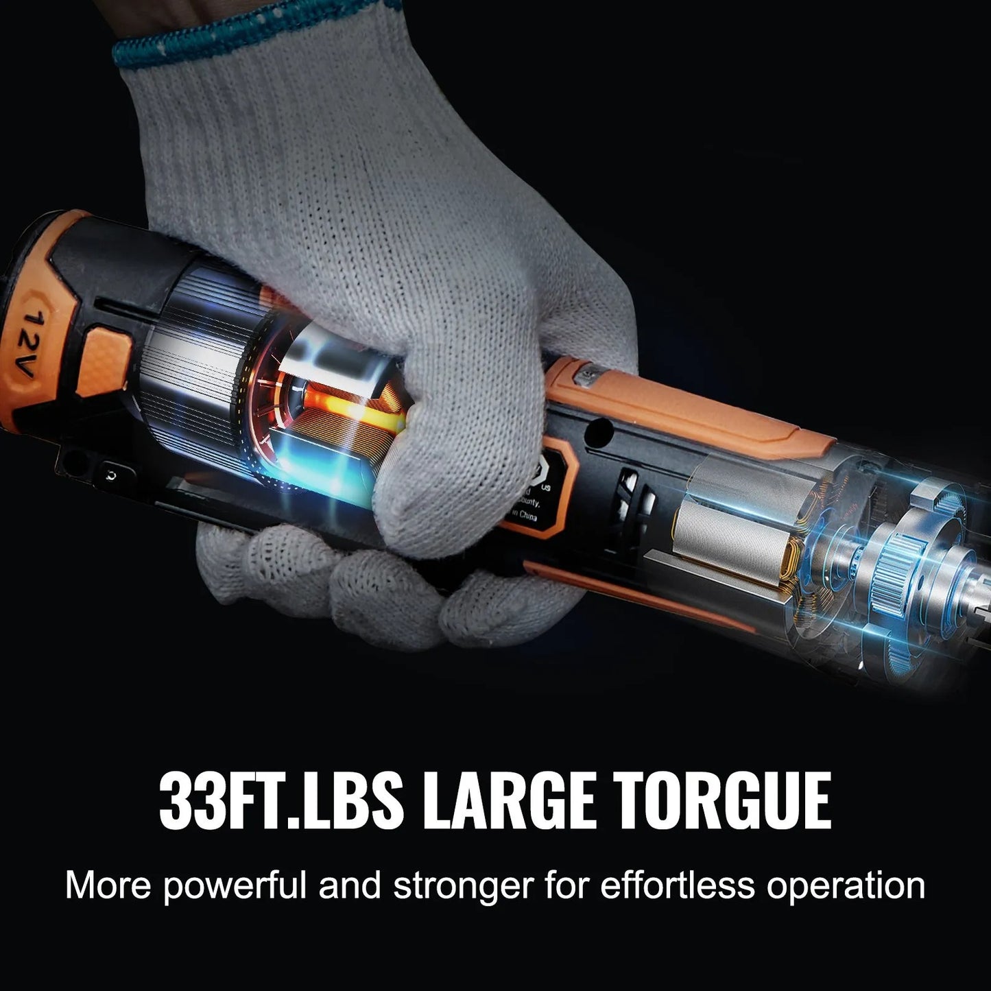 AS Equipment 3/8" Cordless Ratchet Wrench Kit