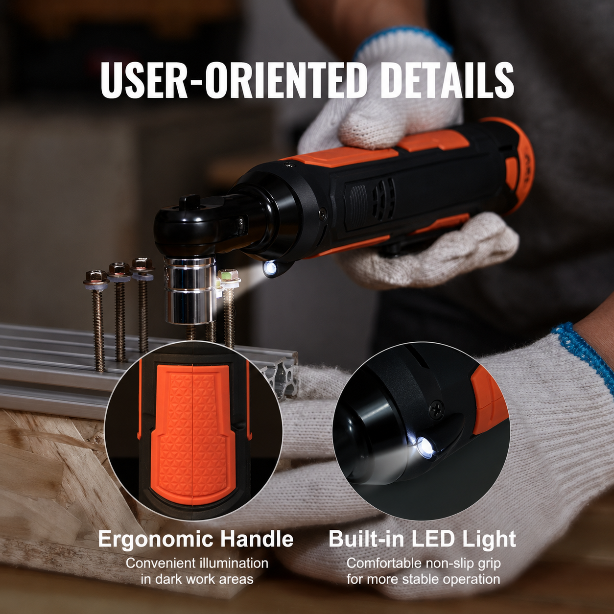 AS Equipment 3/8" Cordless Ratchet Wrench Kit