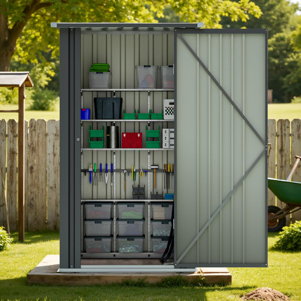 3 x 3 ft metal outdoor storage shed product image 3