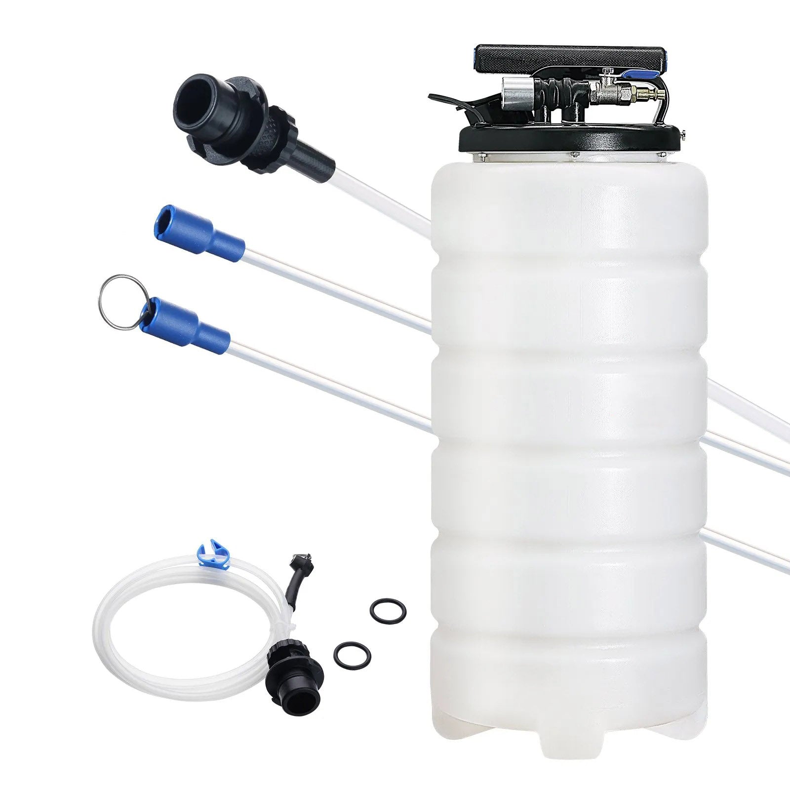 AS Equipment 4 gallon fluid extractor pump with suction hoses and dipstick tubes