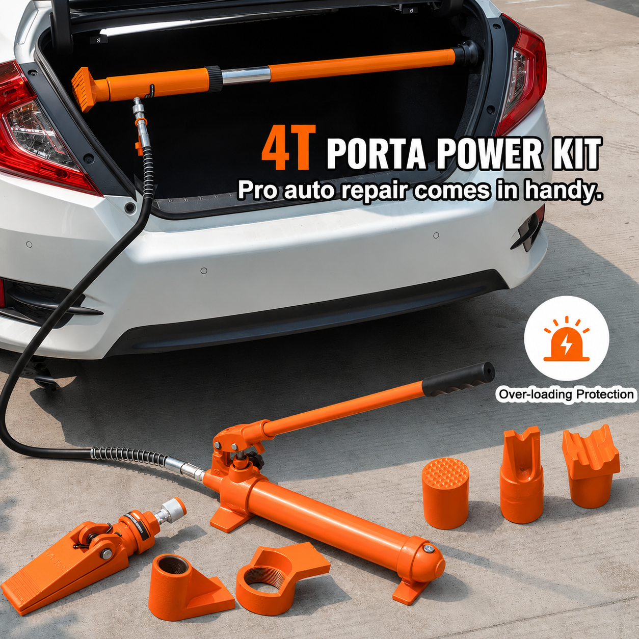 AS Equipment 4 ton porta power hydraulic repair kit with storage case