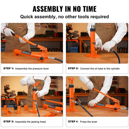 AS Equipment 4 ton porta power hydraulic repair kit with storage case