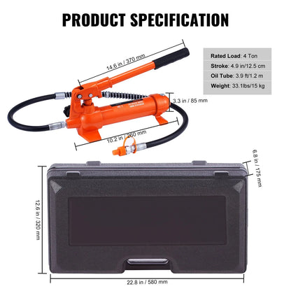 AS Equipment 4 ton porta power hydraulic repair kit with storage case