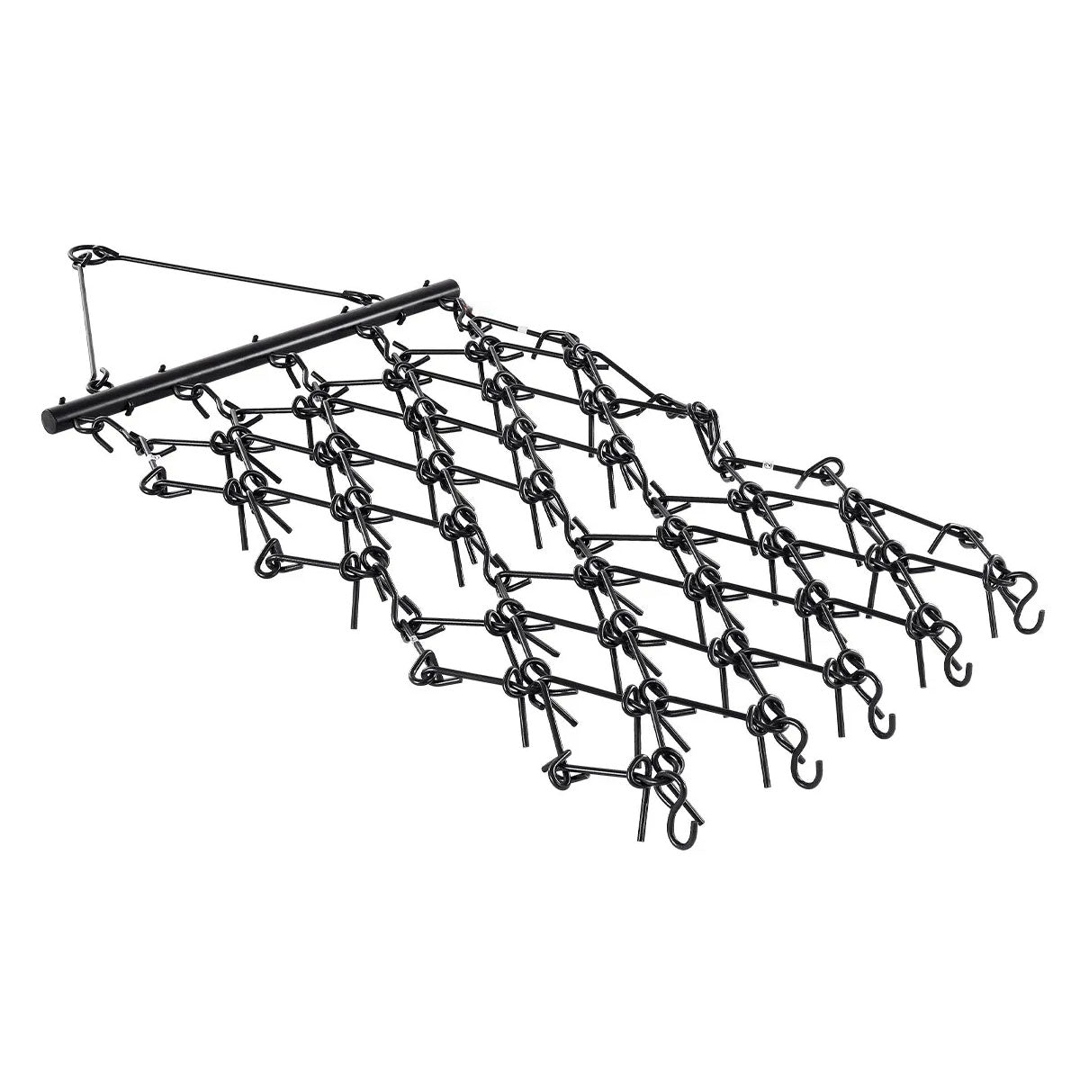 AS Equipment 4x4 ft steel drag harrow rake with 69 teeth for ATV tractor use