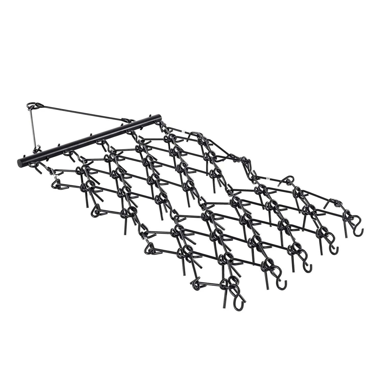AS Equipment 4x4 ft steel drag harrow rake with 69 teeth for ATV tractor use