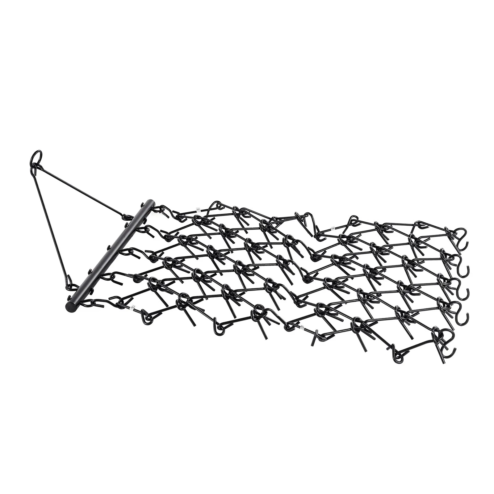 AS Equipment 4x4 ft steel drag harrow rake with 69 teeth for ATV tractor use