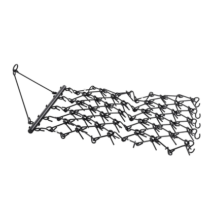 AS Equipment 4x4 ft steel drag harrow rake with 69 teeth for ATV tractor use