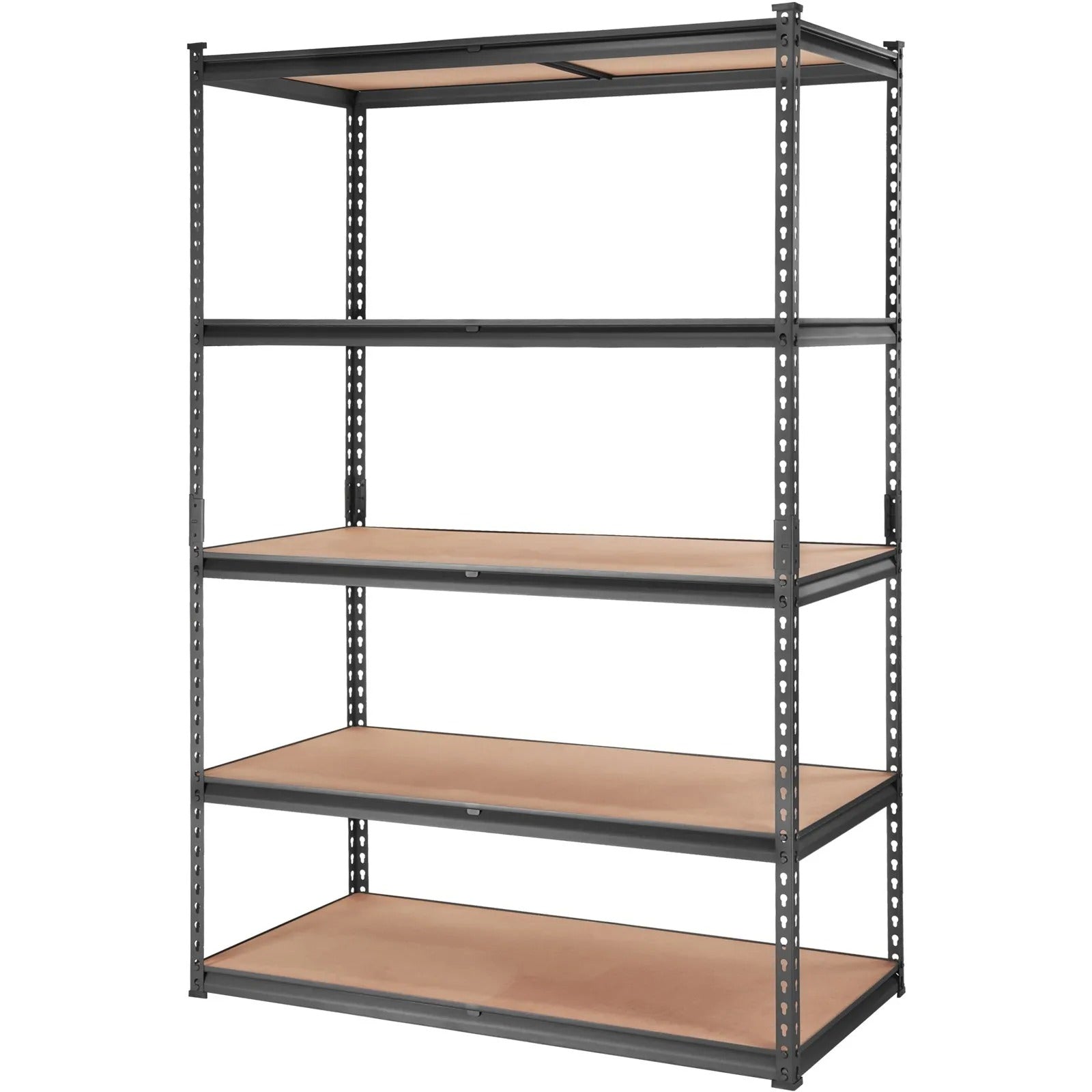 AS Equipment 5 tier heavy duty metal storage shelving unit for garage and pantry