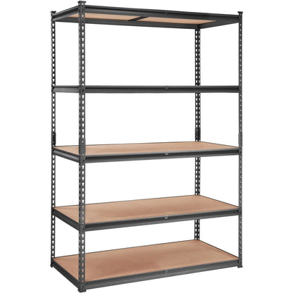 AS Equipment 5 tier heavy duty metal storage shelving unit for garage and pantry