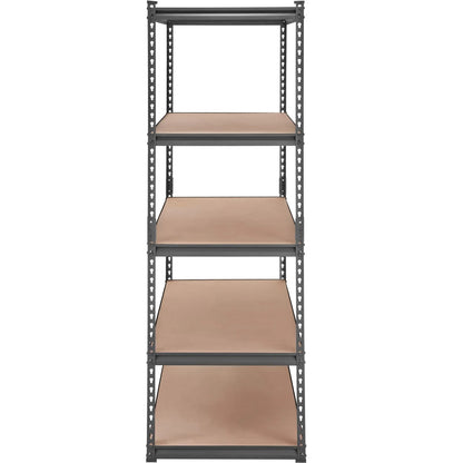 AS Equipment 5 tier heavy duty metal storage shelving unit for garage and pantry