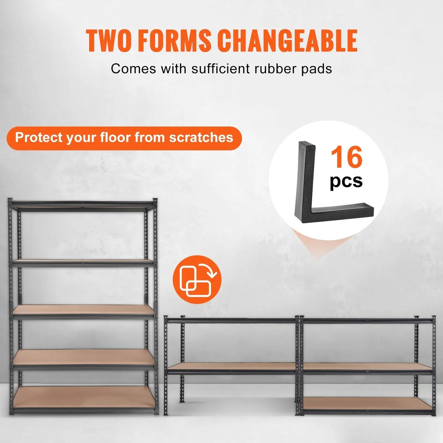 AS Equipment 5 tier heavy duty metal storage shelving unit for garage and pantry