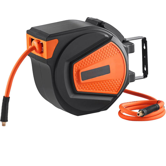AS Equipment retractable 50FT air hose reel with swivel wall mount