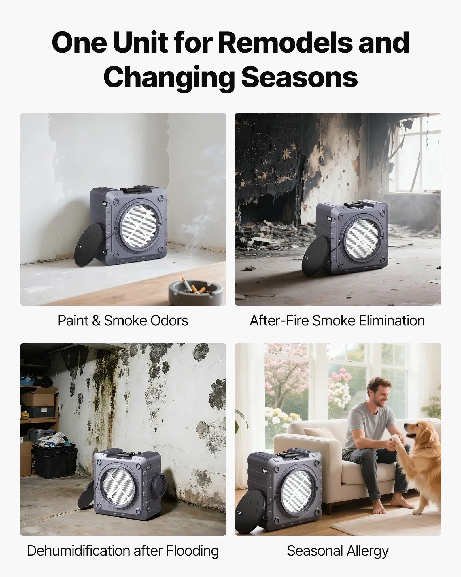 AS Equipment 550 CFM air scrubber with HEPA filtration system