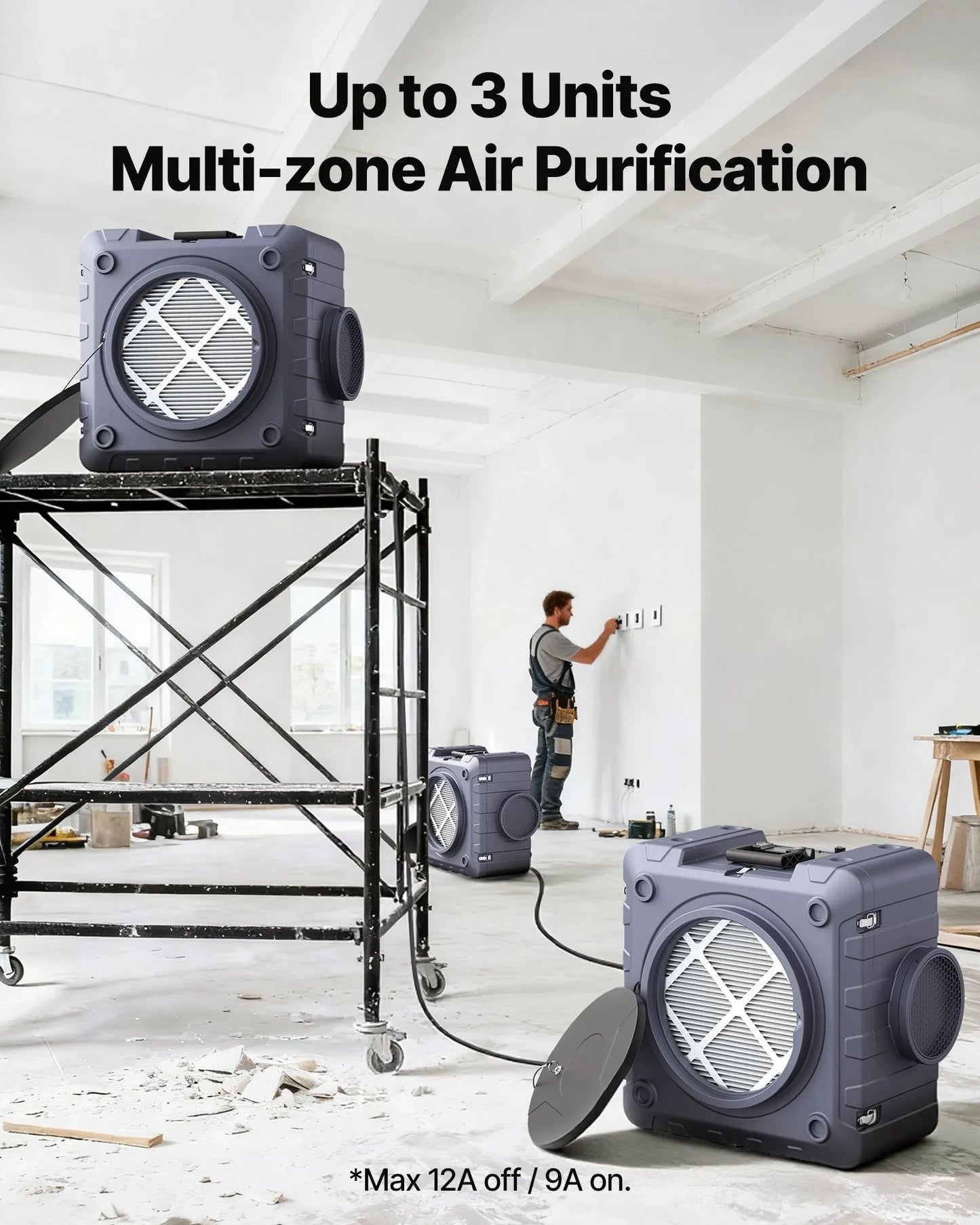AS Equipment 550 CFM air scrubber with HEPA filtration system