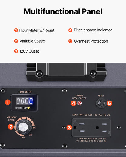 AS Equipment 550 CFM air scrubber with HEPA filtration system