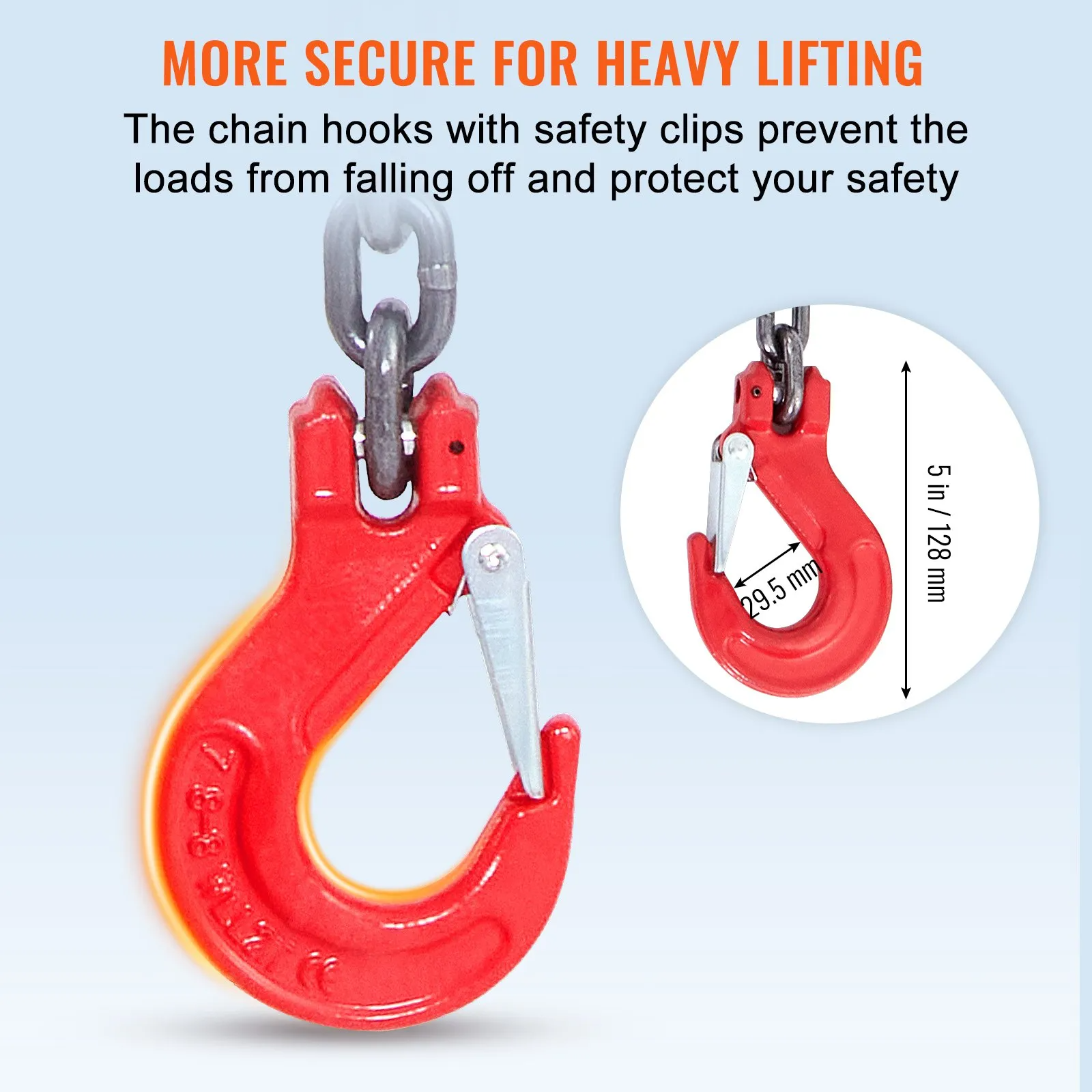 AS Equipment G80 lifting chain sling with four grab hooks and adjusters