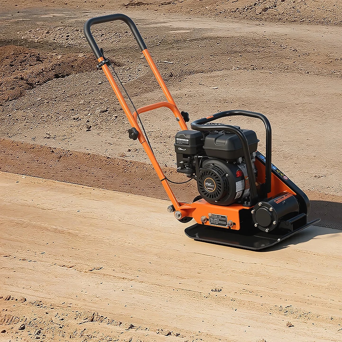 AS Equipment gas powered plate compactor for soil and asphalt compaction