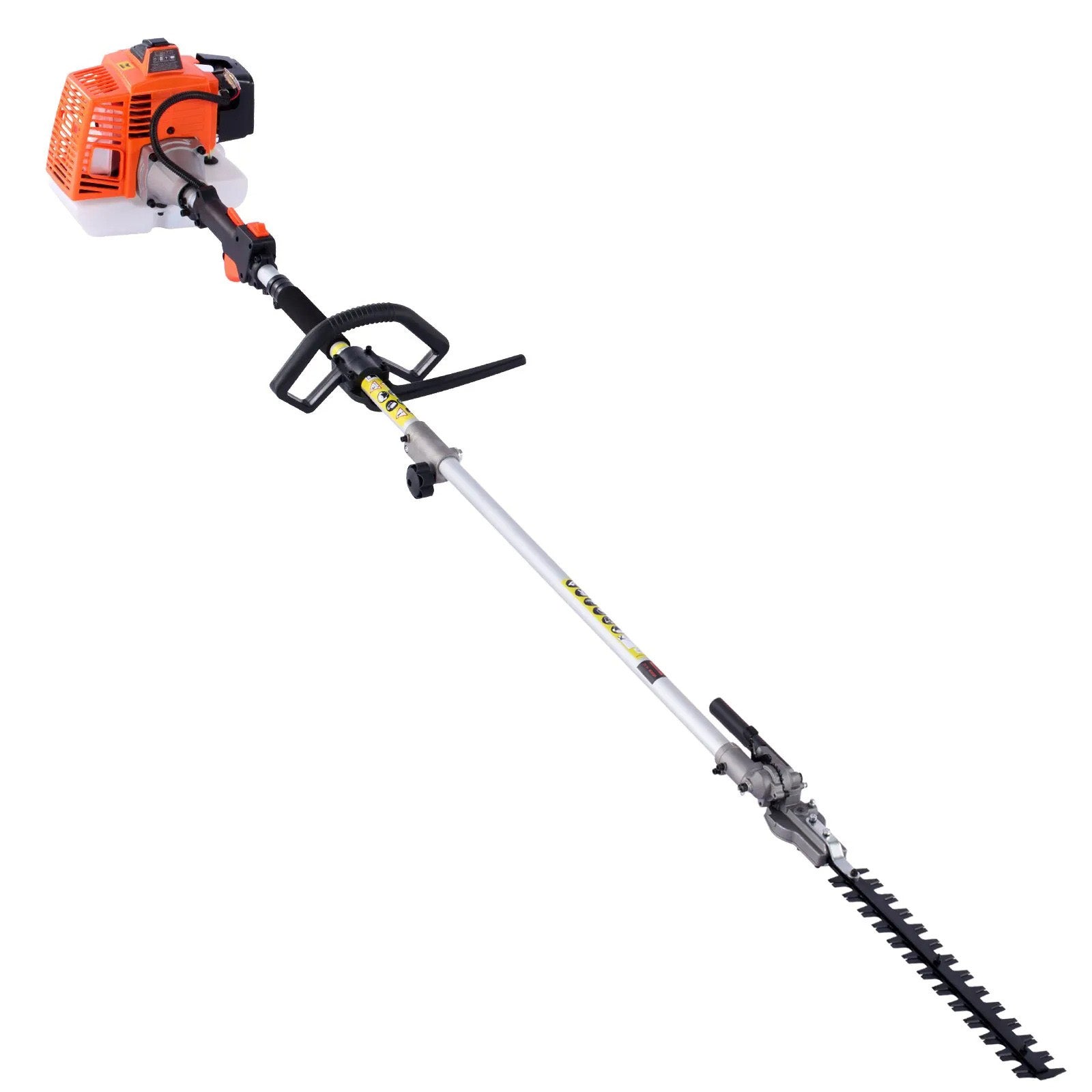 AS Equipment 63cc 5 in 1 gas hedge trimmer with pole saw and brush cutter attachments