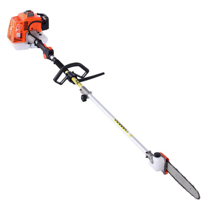 AS Equipment 63cc 5 in 1 gas hedge trimmer with pole saw and brush cutter attachments
