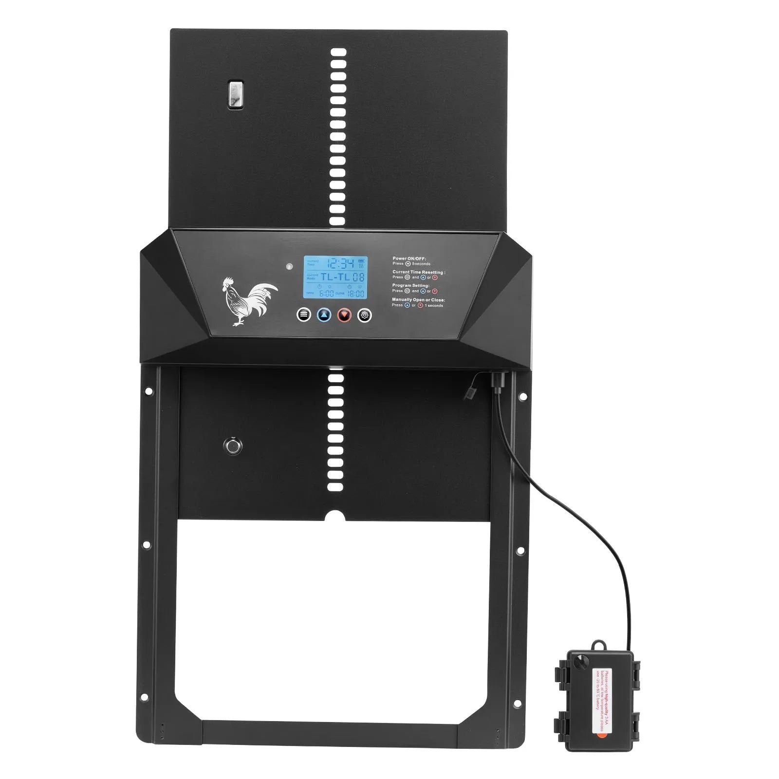 AS Equipment automatic chicken coop door with timer and light sensor
