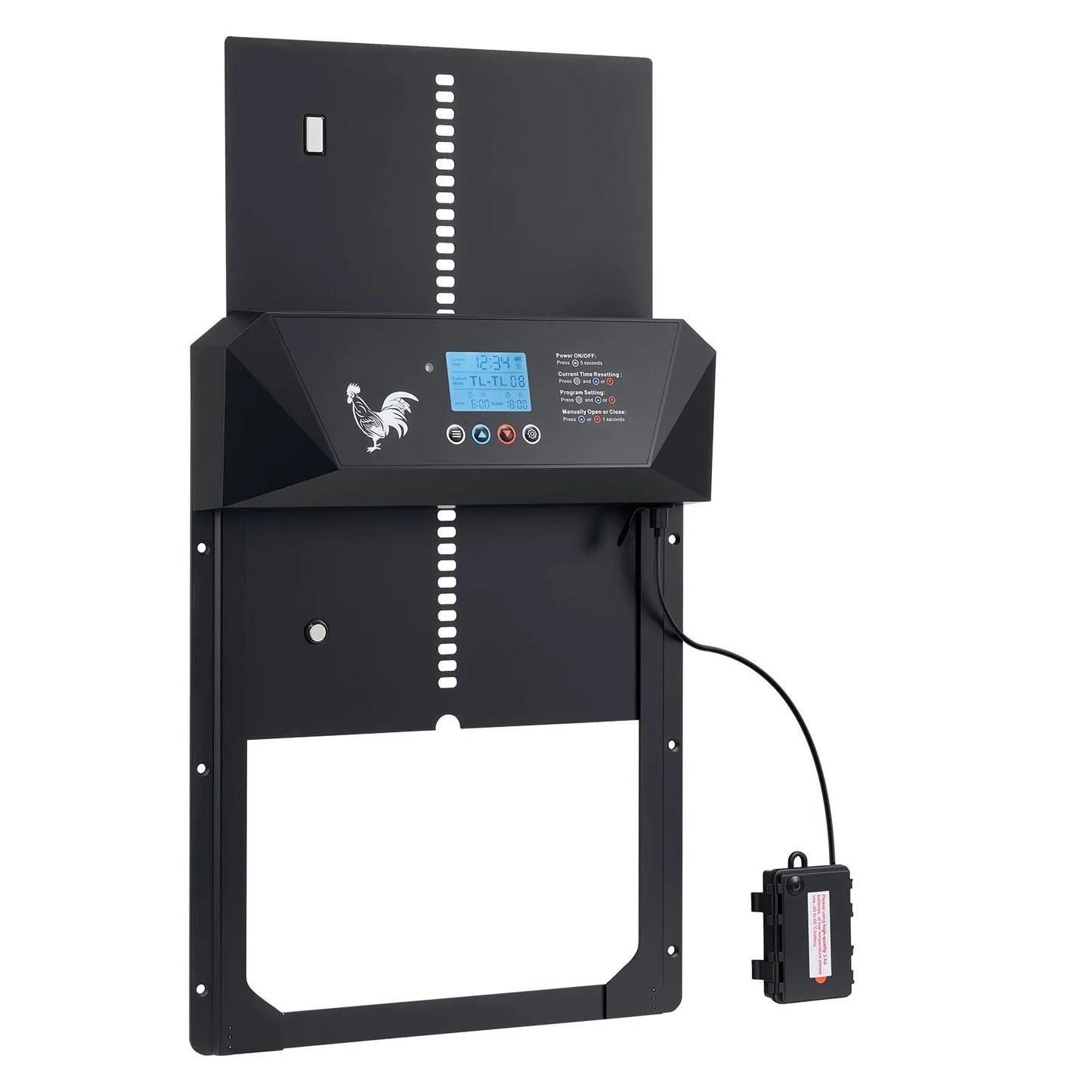 AS Equipment automatic chicken coop door with timer and light sensor