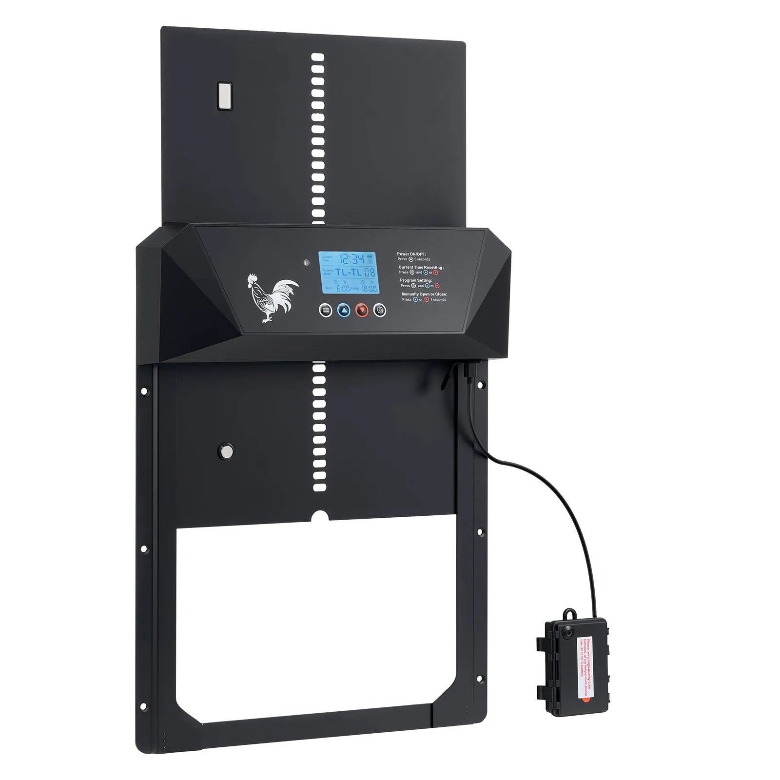 AS Equipment automatic chicken coop door with timer and light sensor