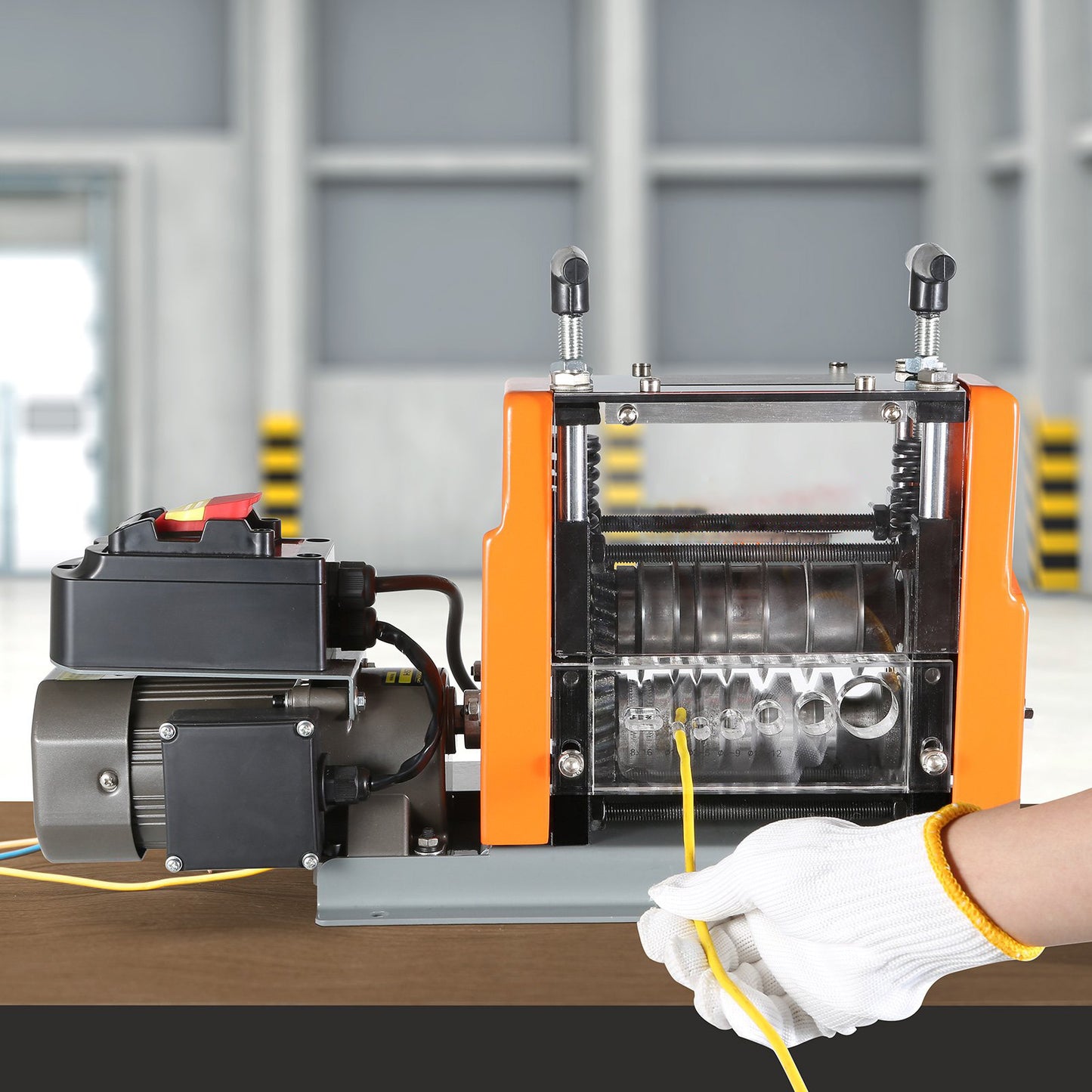 AS Equipment electric cable stripping machine with multiple wire stripping channels