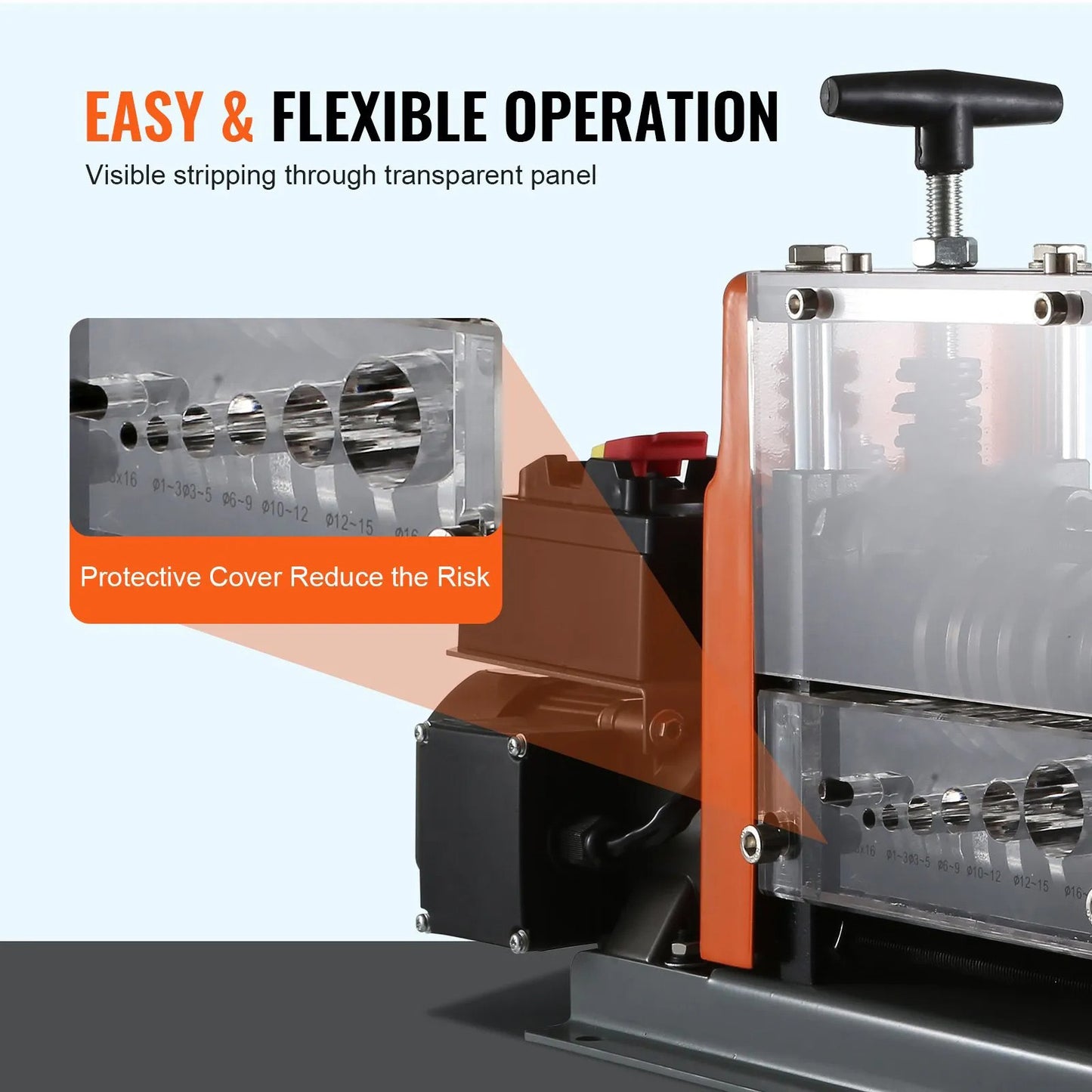 AS Equipment electric cable stripping machine with multiple wire stripping channels