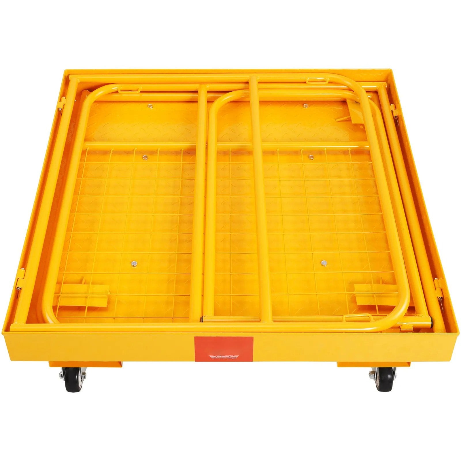 AS Equipment forklift safety cage platform with folding design and lockable wheels