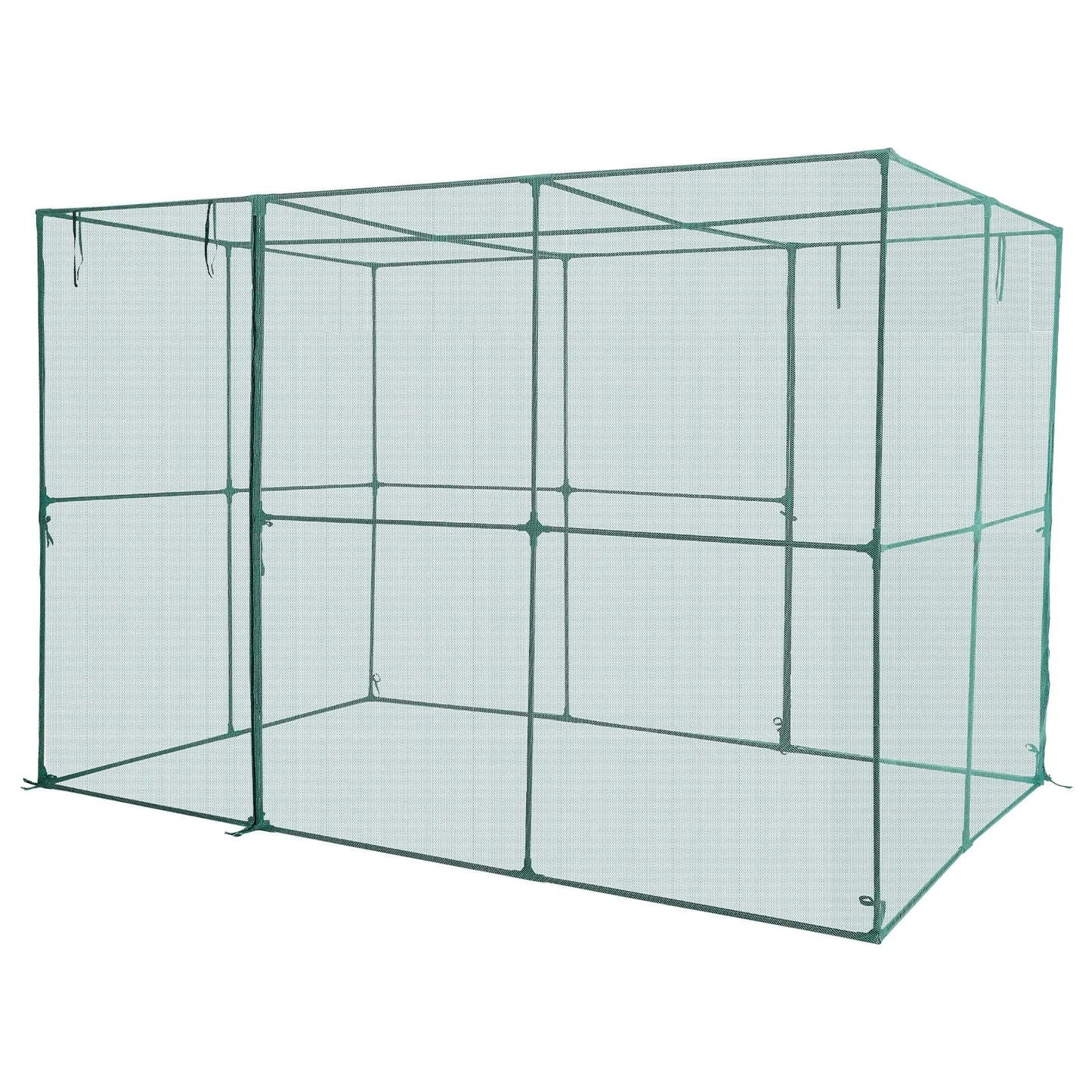 AS Equipment garden crop cage with mesh netting and zippered access door