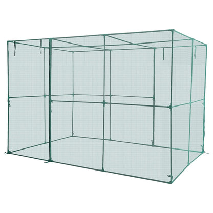 AS Equipment garden crop cage with mesh netting and zippered access door