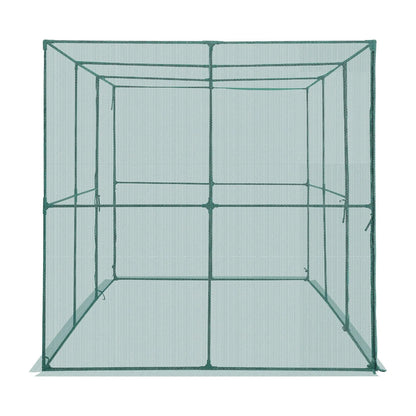 AS Equipment garden crop cage with mesh netting and zippered access door