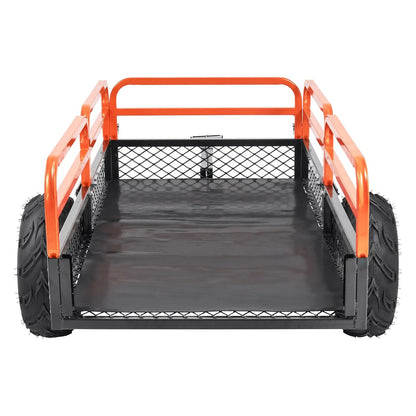 AS Equipment heavy duty ATV dump trailer with removable sides and pneumatic tires