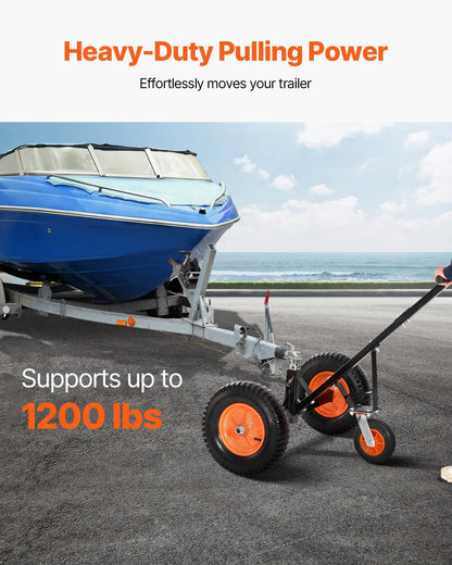 AS Equipment heavy duty trailer dolly with pneumatic tires and 2 inch hitch ball