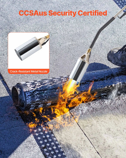 AS Equipment propane weed burner torch with adjustable flame and long hose