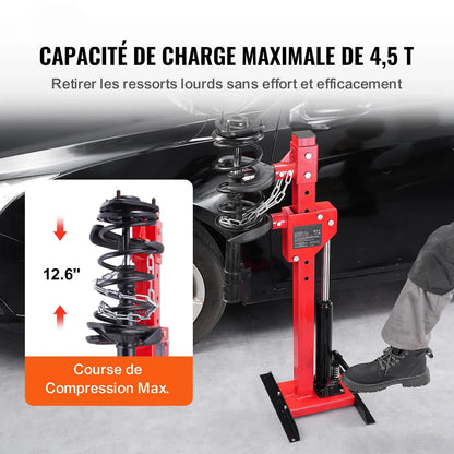 AS Equipment hydraulic strut spring compressor for suspension repair