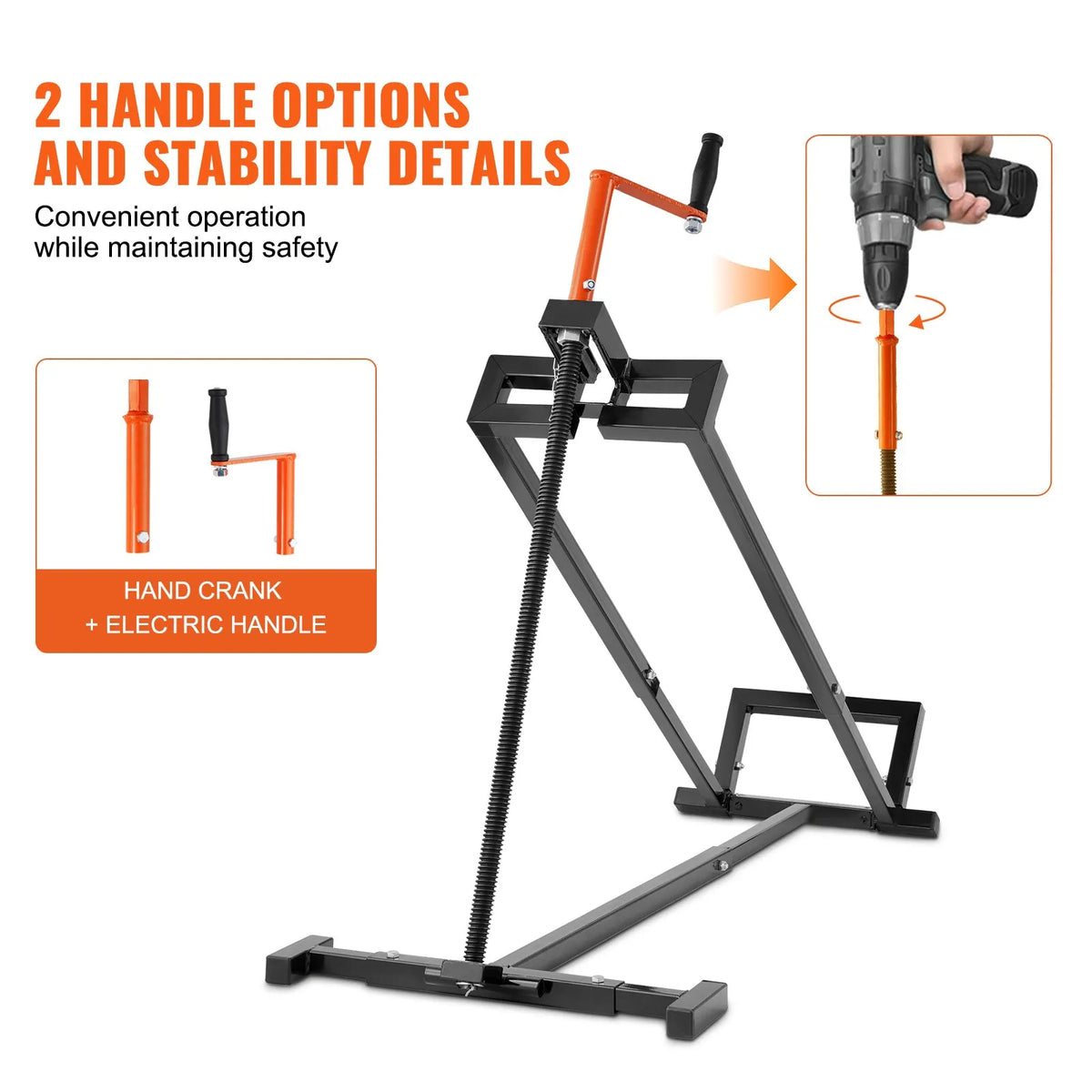 Mower lift jack folding frame