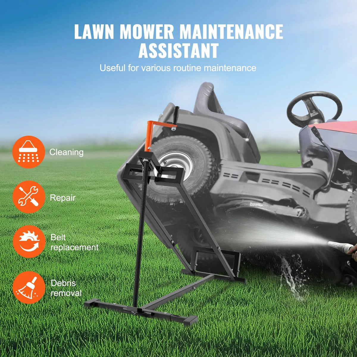 Lawn mower lift component detail