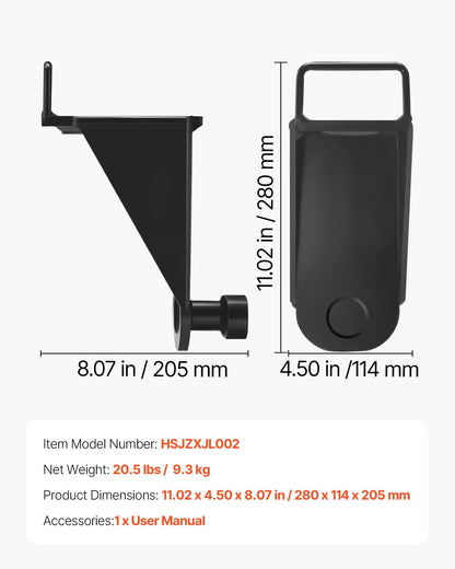AS Equipment heavy duty shipping container jack lug with U-shaped handle