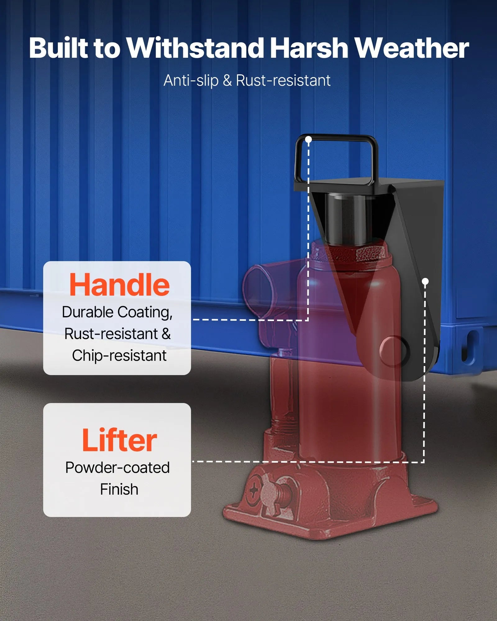 AS Equipment heavy duty shipping container jack lug with U-shaped handle